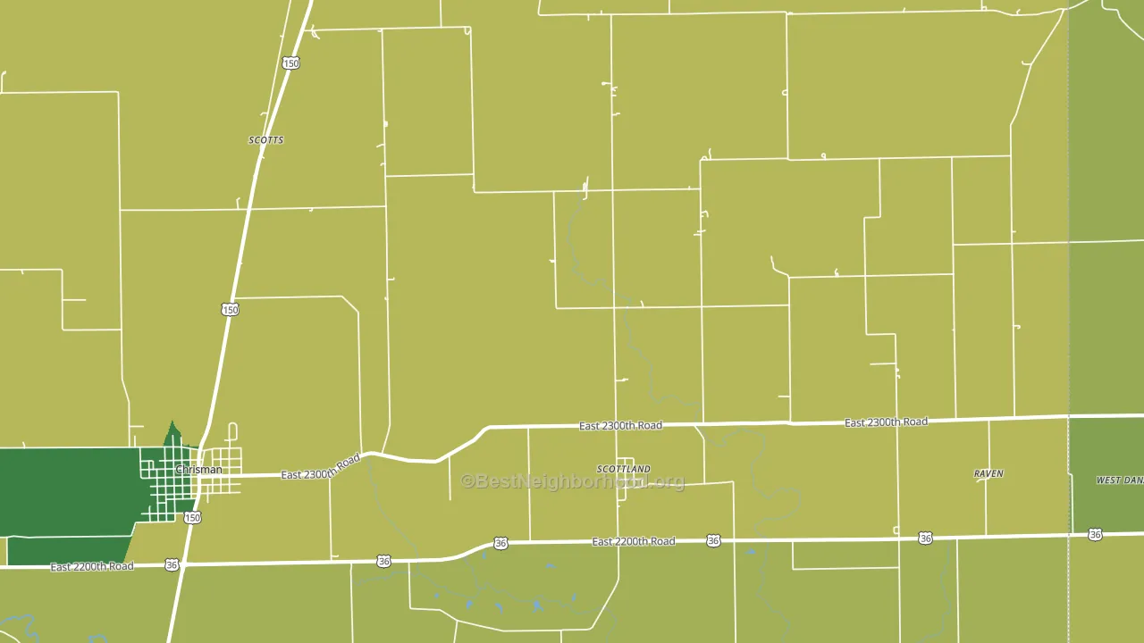 Scottland, IL block-group voter-turnout map