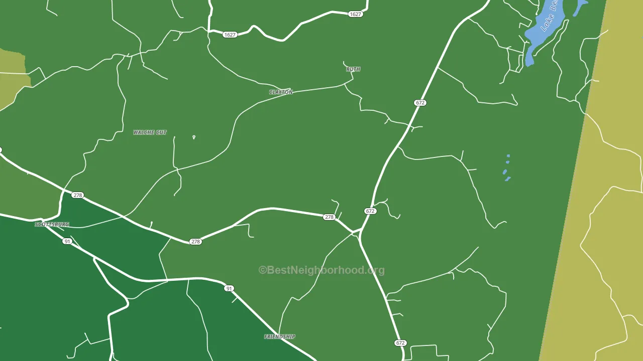 Scottsburg, KY block-group voter-turnout map