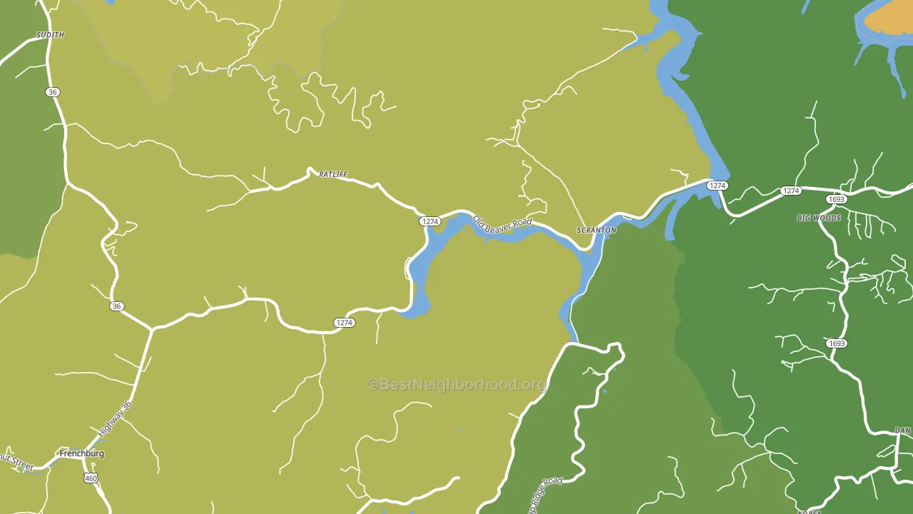 Scranton, KY block-group voter-turnout map