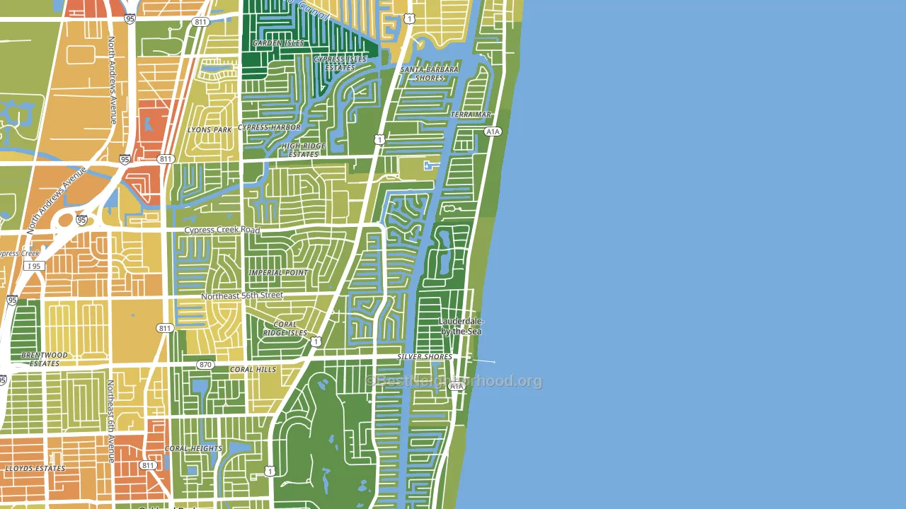 Sea Ranch Lakes, FL block-group voter-turnout map