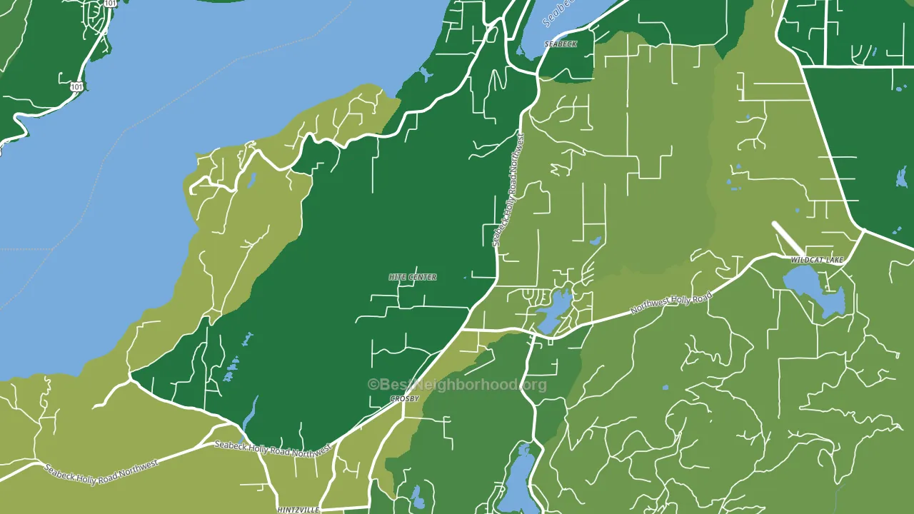 Seabeck, WA block-group voter-turnout map
