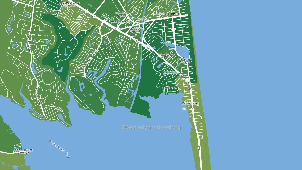 Seabreeze, DE block-group voter-turnout map