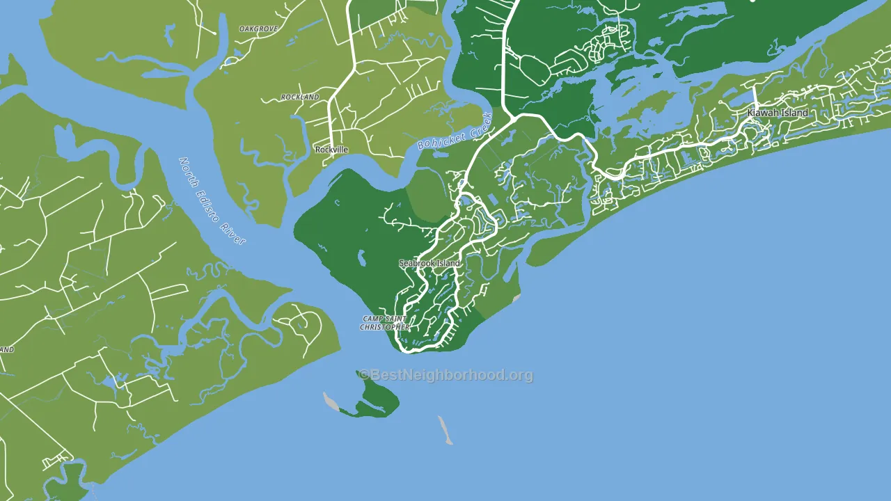 Seabrook Island, SC block-group voter-turnout map