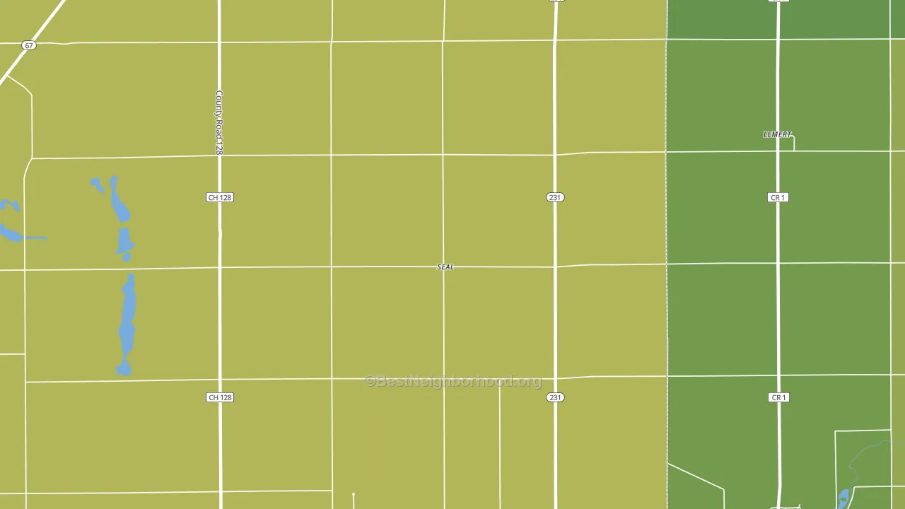 Seal, OH block-group voter-turnout map
