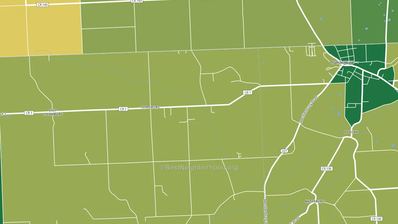 Searsburg, NY block-group voter-turnout map