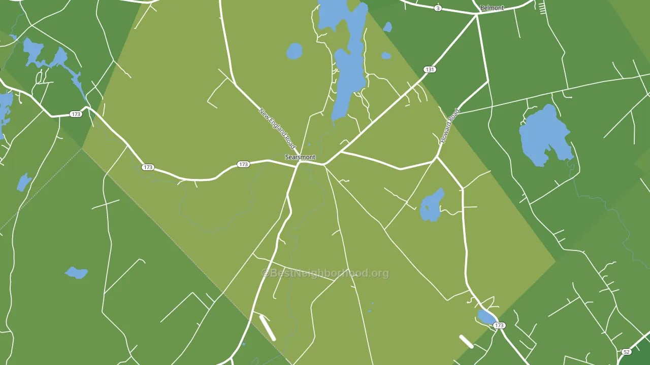Searsmont, ME block-group voter-turnout map