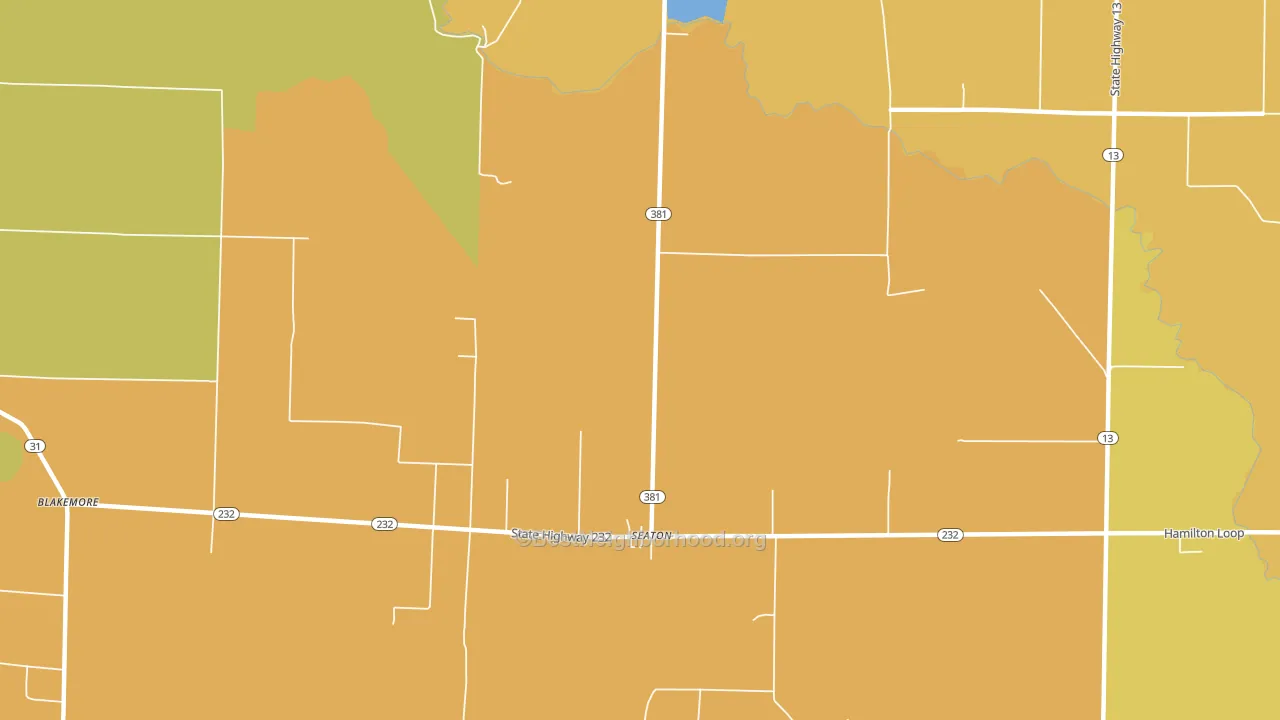 Seaton, AR block-group voter-turnout map