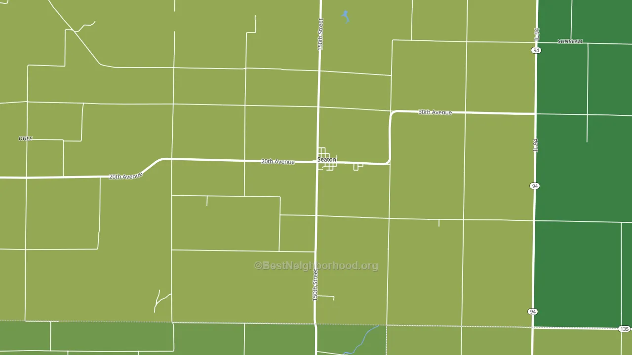 Seaton, IL block-group voter-turnout map