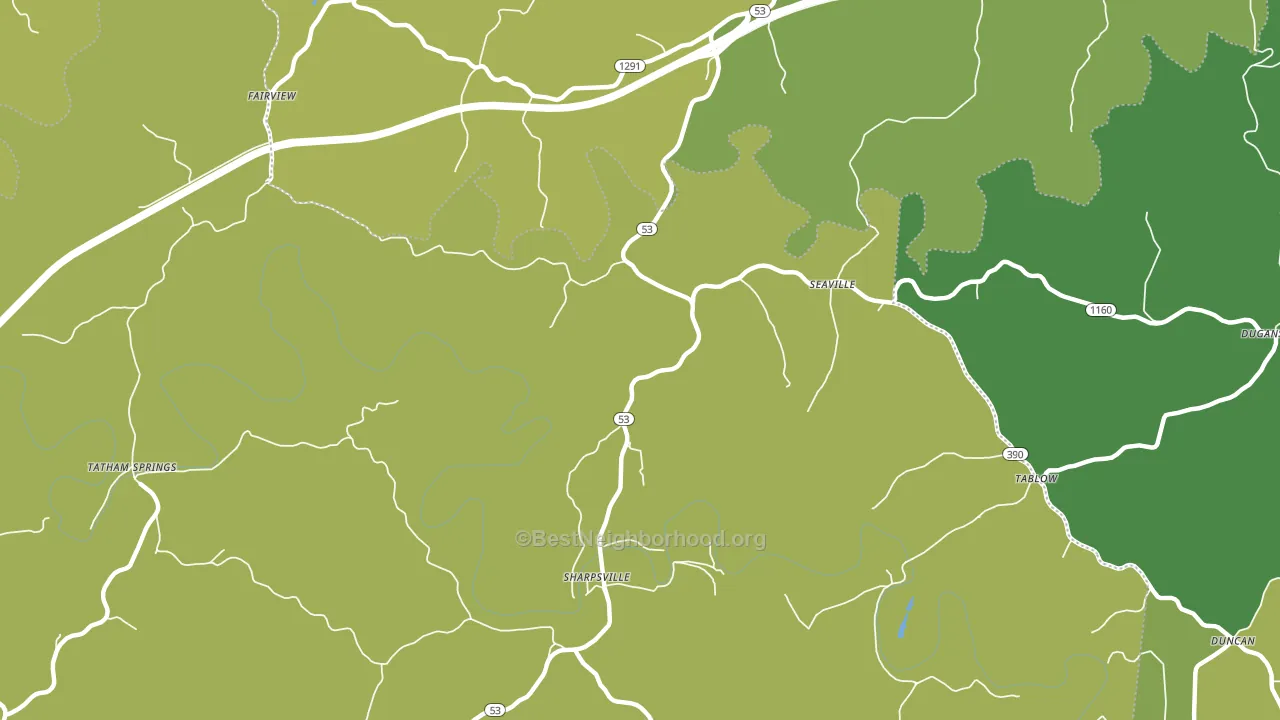 Seaville, KY block-group voter-turnout map