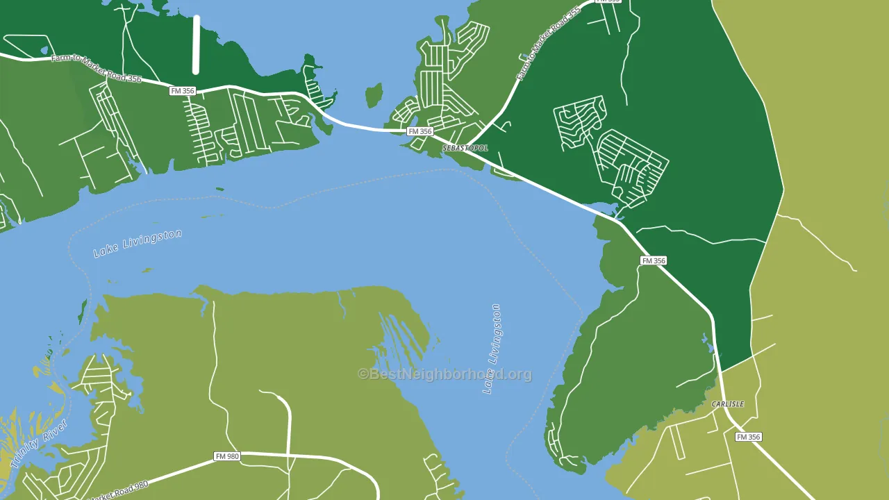 Sebastopol, TX block-group voter-turnout map