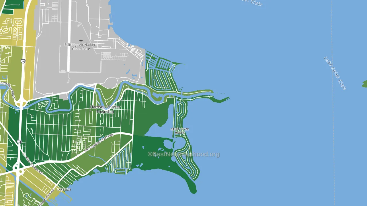 Sebille Manor, MI block-group voter-turnout map