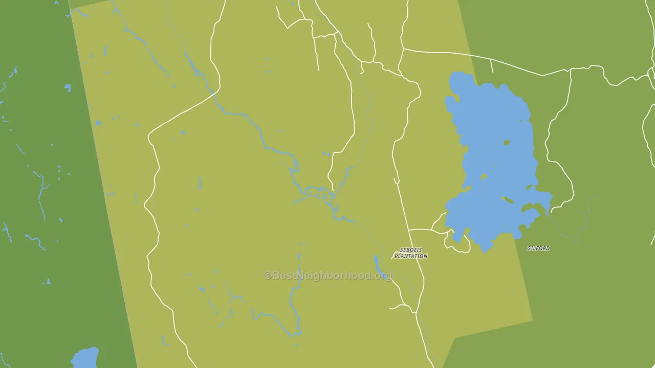 Seboeis, ME block-group voter-turnout map