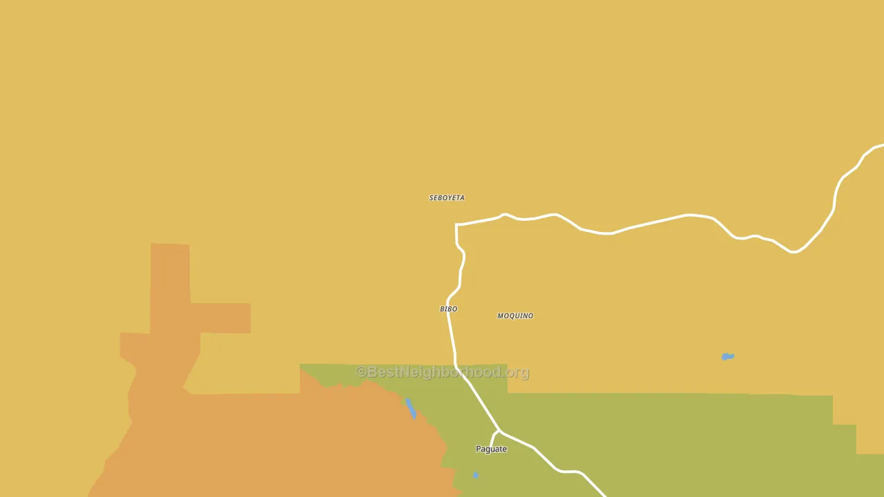 Seboyeta, NM block-group voter-turnout map