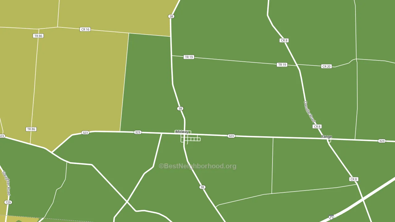 Sedalia, OH block-group voter-turnout map