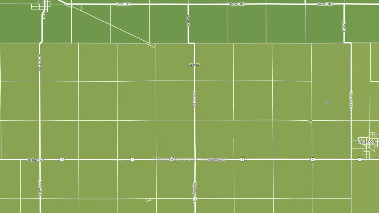 Sedan, NE block-group voter-turnout map