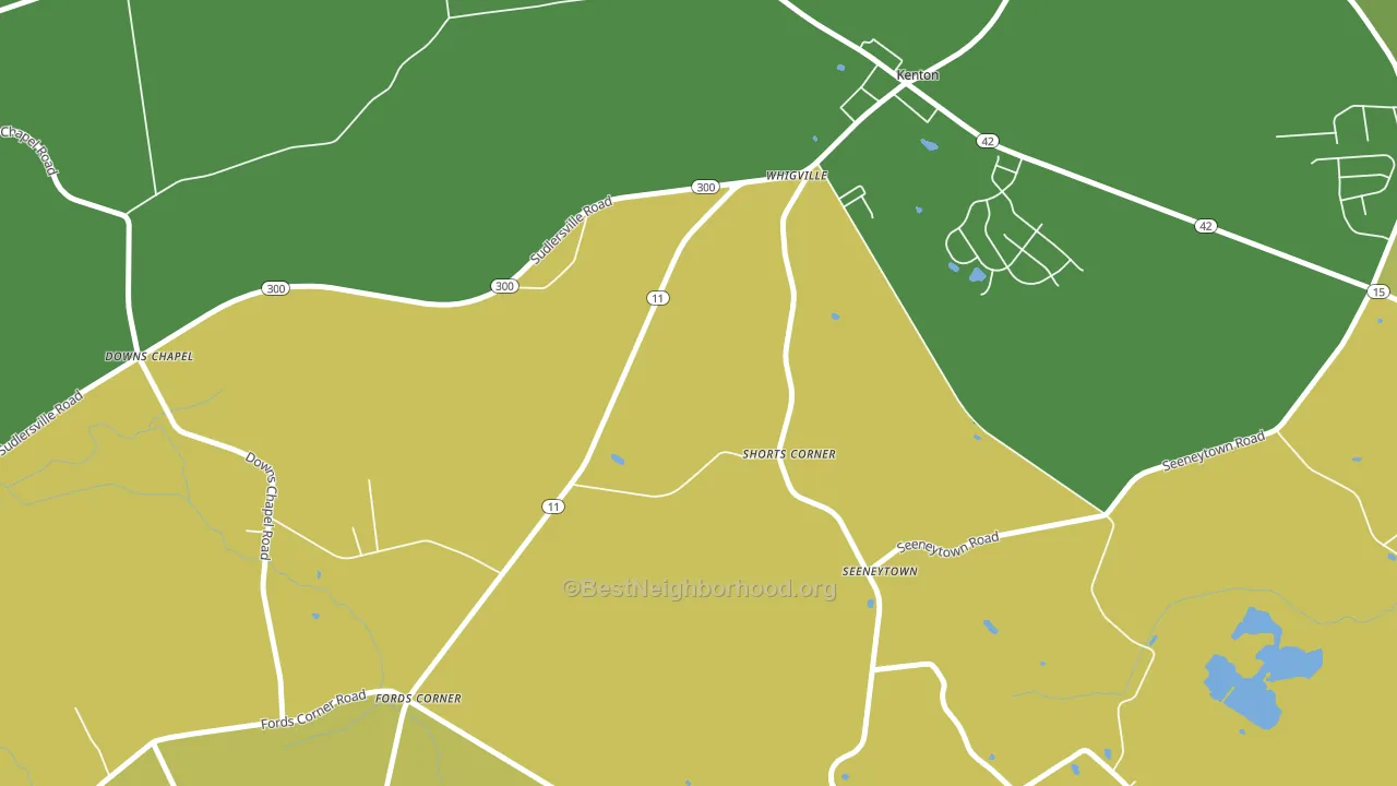 Seeneytown, DE block-group voter-turnout map