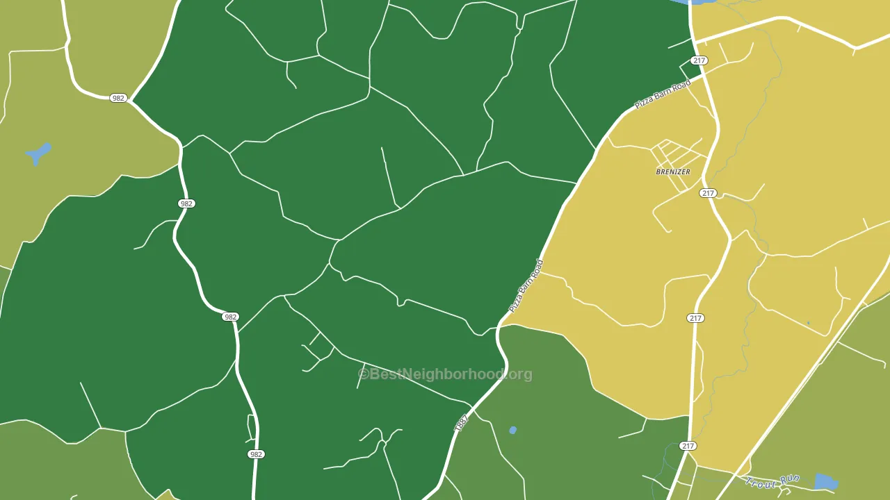 Seger, PA block-group voter-turnout map