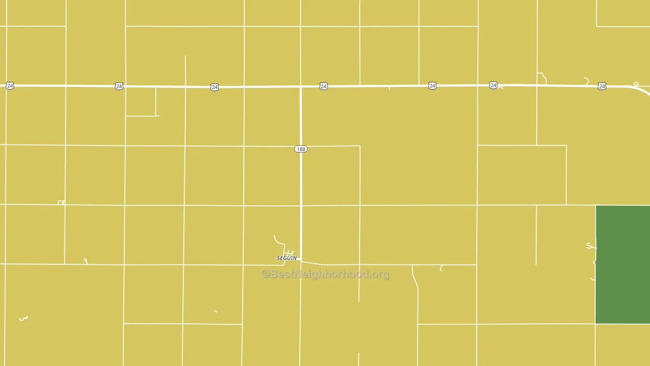 Seguin, KS block-group voter-turnout map