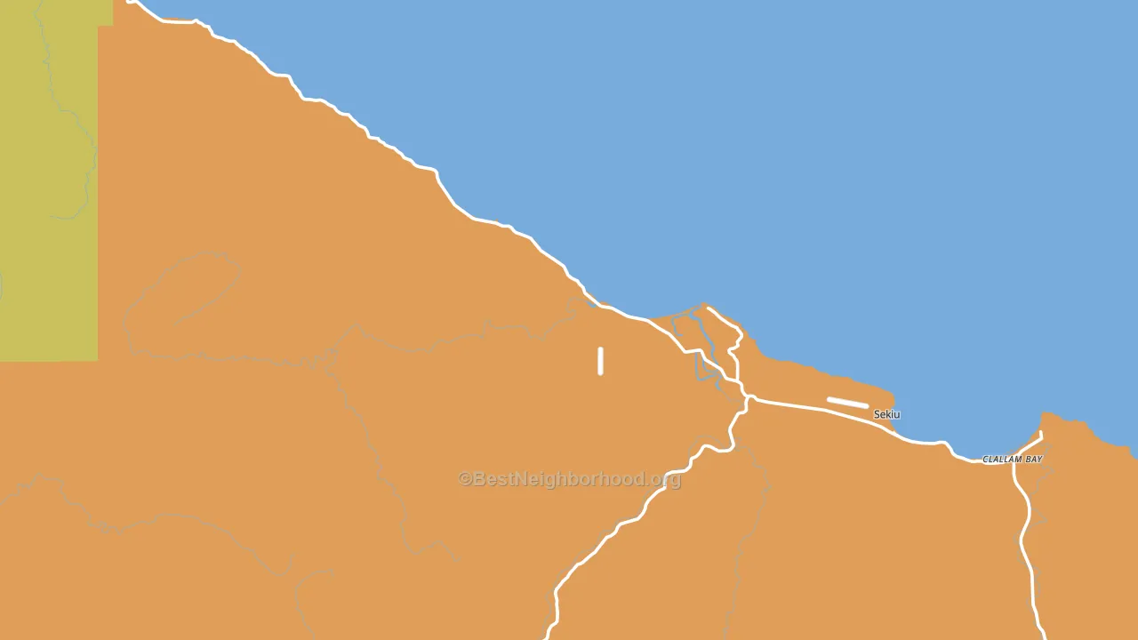 Sekiu, WA block-group voter-turnout map
