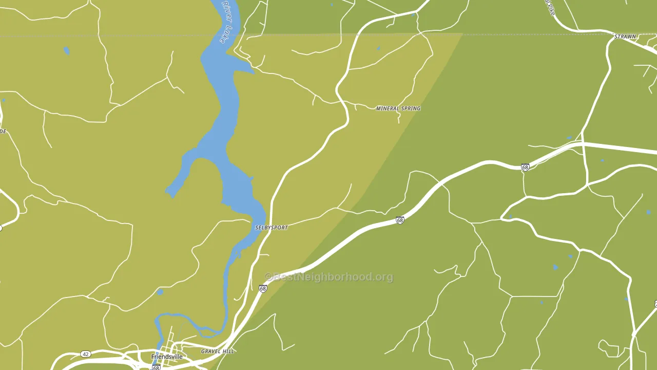 Selbysport, MD block-group voter-turnout map