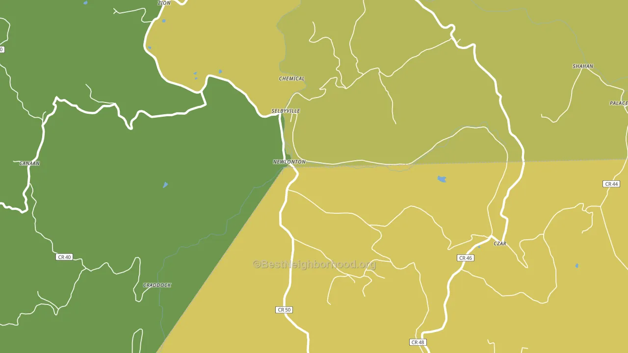 Selbyville, WV block-group voter-turnout map