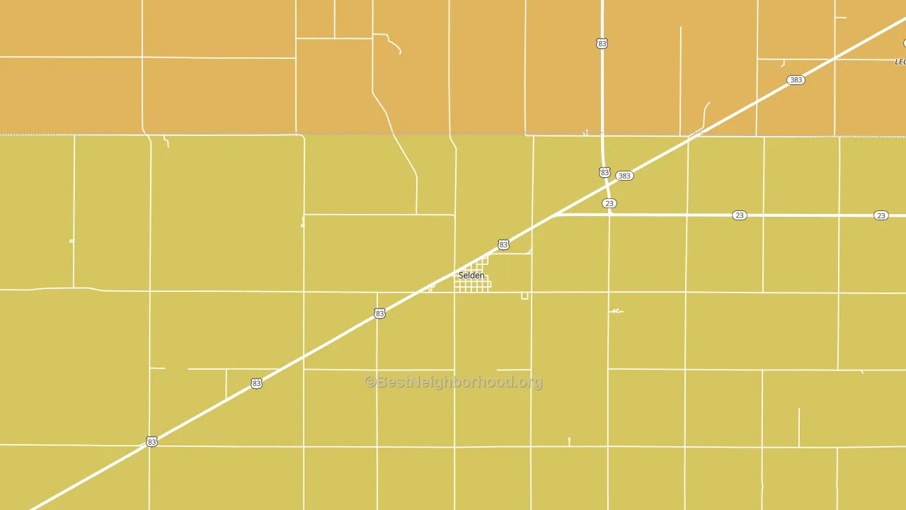 Selden, KS block-group voter-turnout map