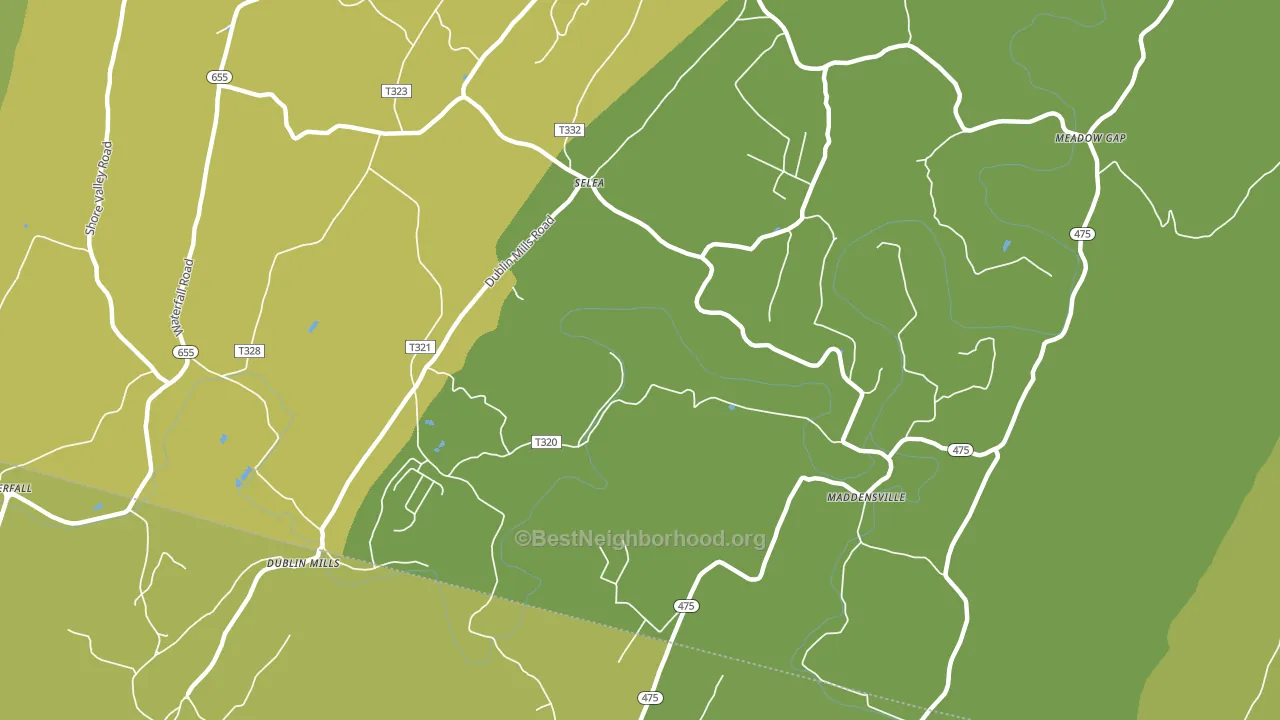 Selea, PA block-group voter-turnout map