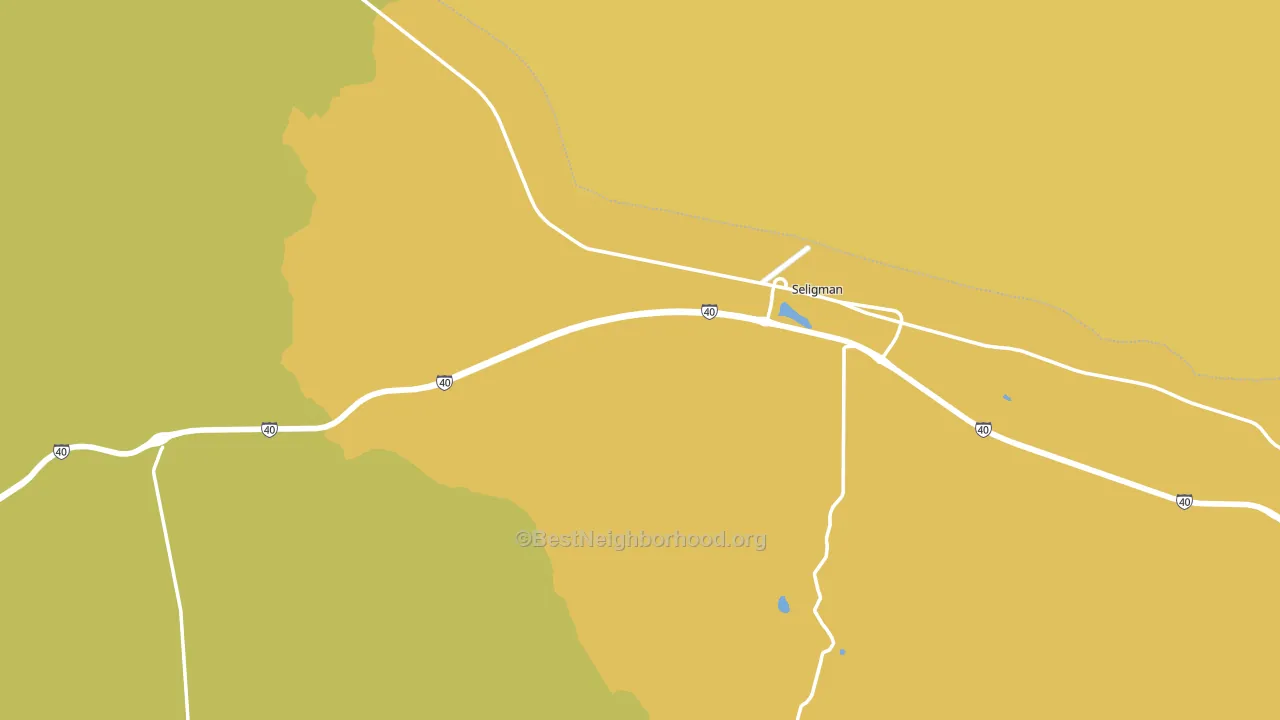 Seligman, AZ block-group voter-turnout map