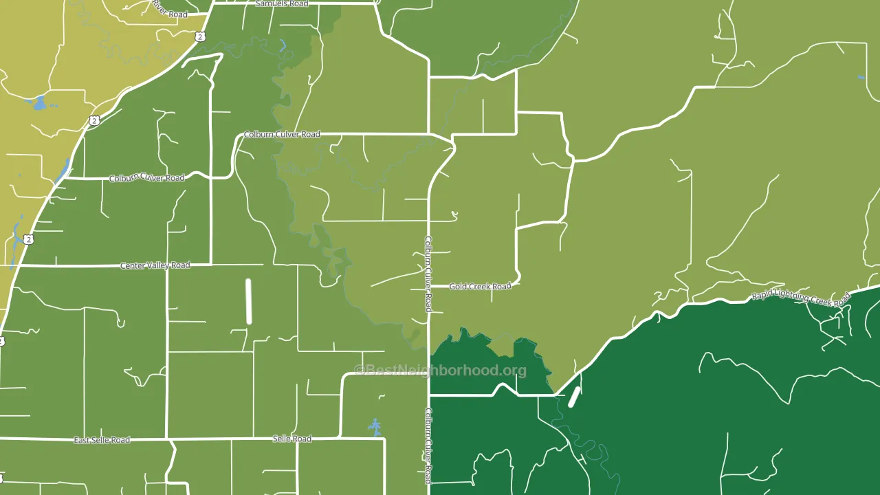 Selle, ID block-group voter-turnout map