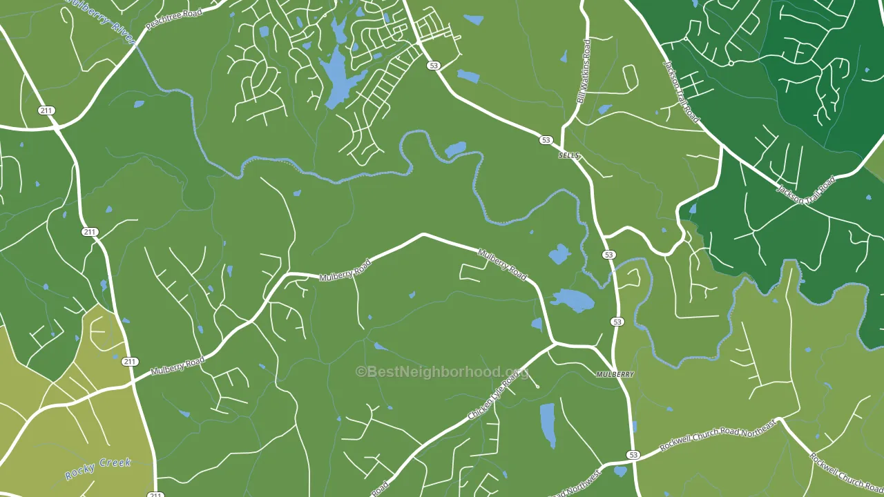 Sells, GA block-group voter-turnout map
