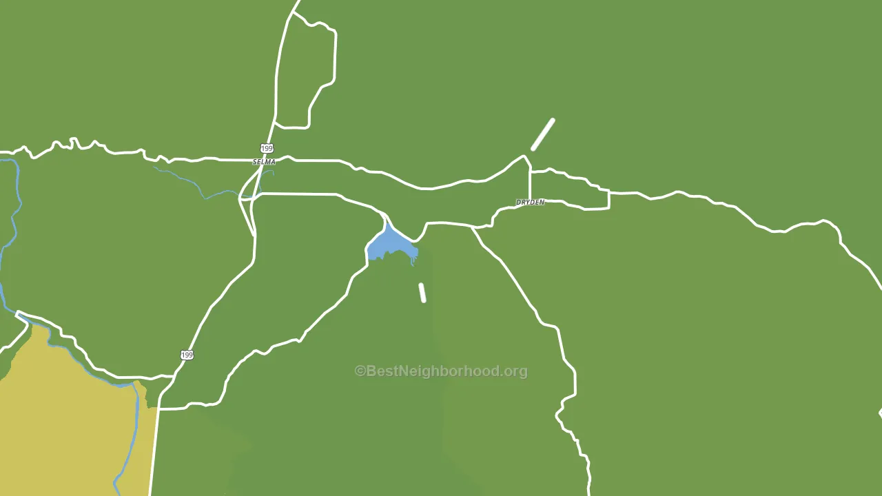 Selma, OR block-group voter-turnout map