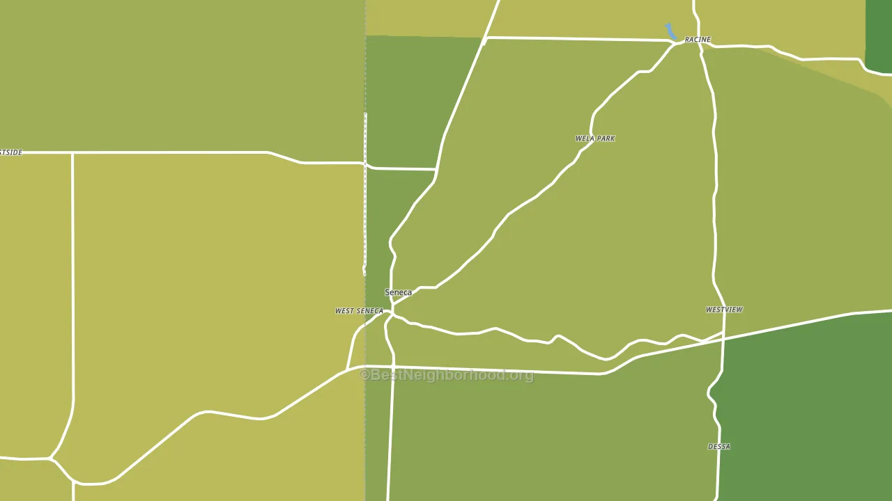 Seneca, MO block-group voter-turnout map