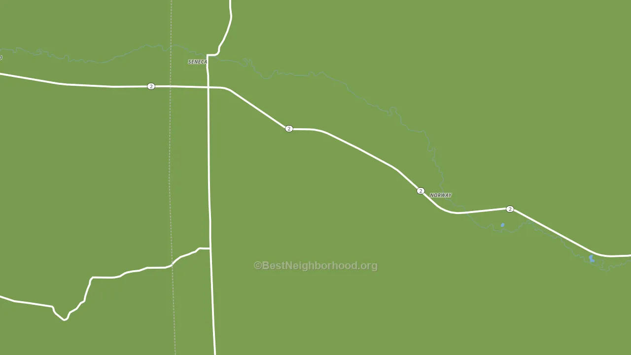 Seneca, NE block-group voter-turnout map