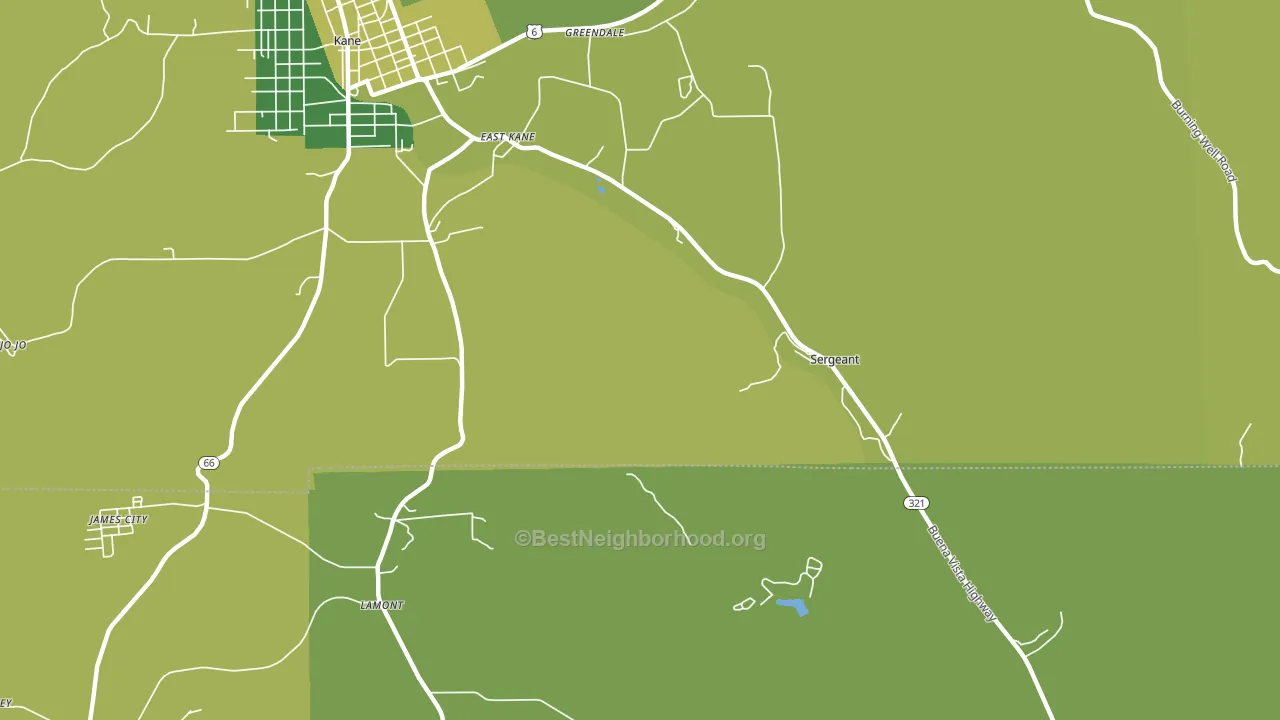 Sergeant, PA block-group voter-turnout map