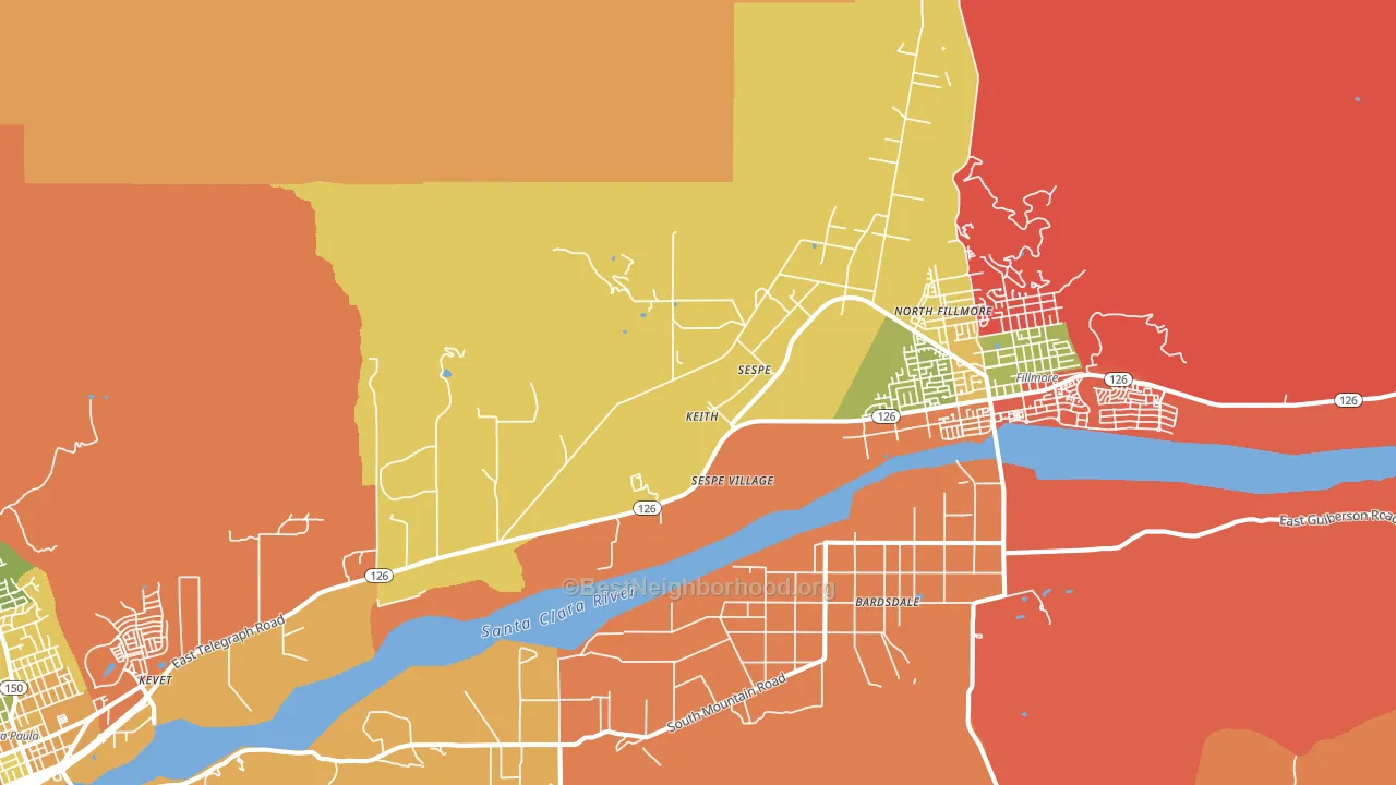 Sespe, CA block-group voter-turnout map