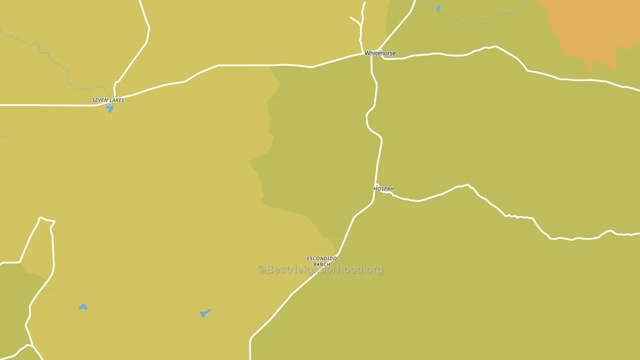 Seven Lakes, NM block-group voter-turnout map
