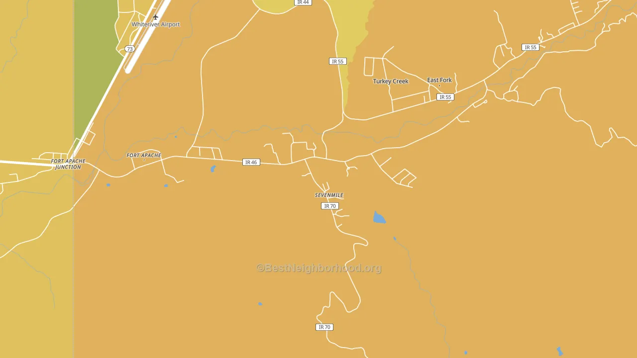 Seven Mile, AZ block-group voter-turnout map