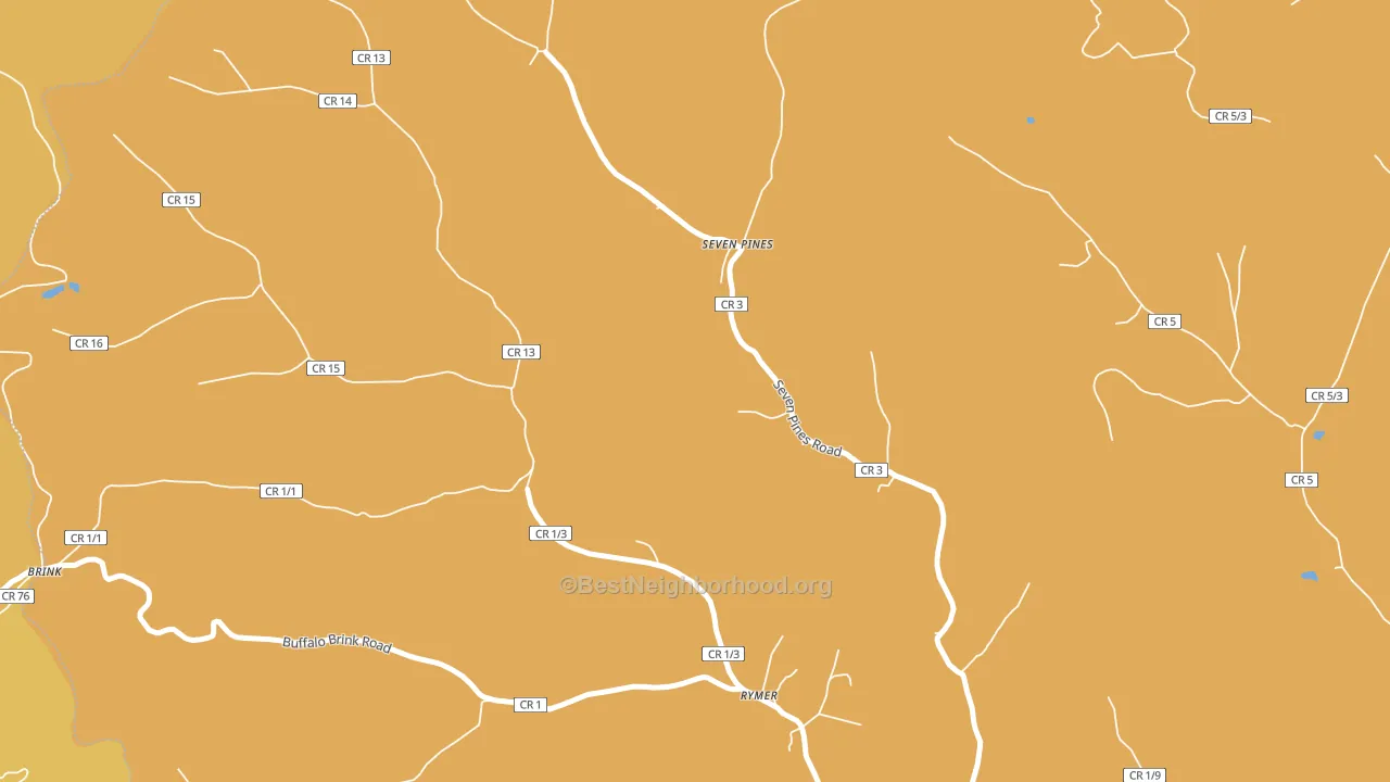 Seven Pines, WV block-group voter-turnout map