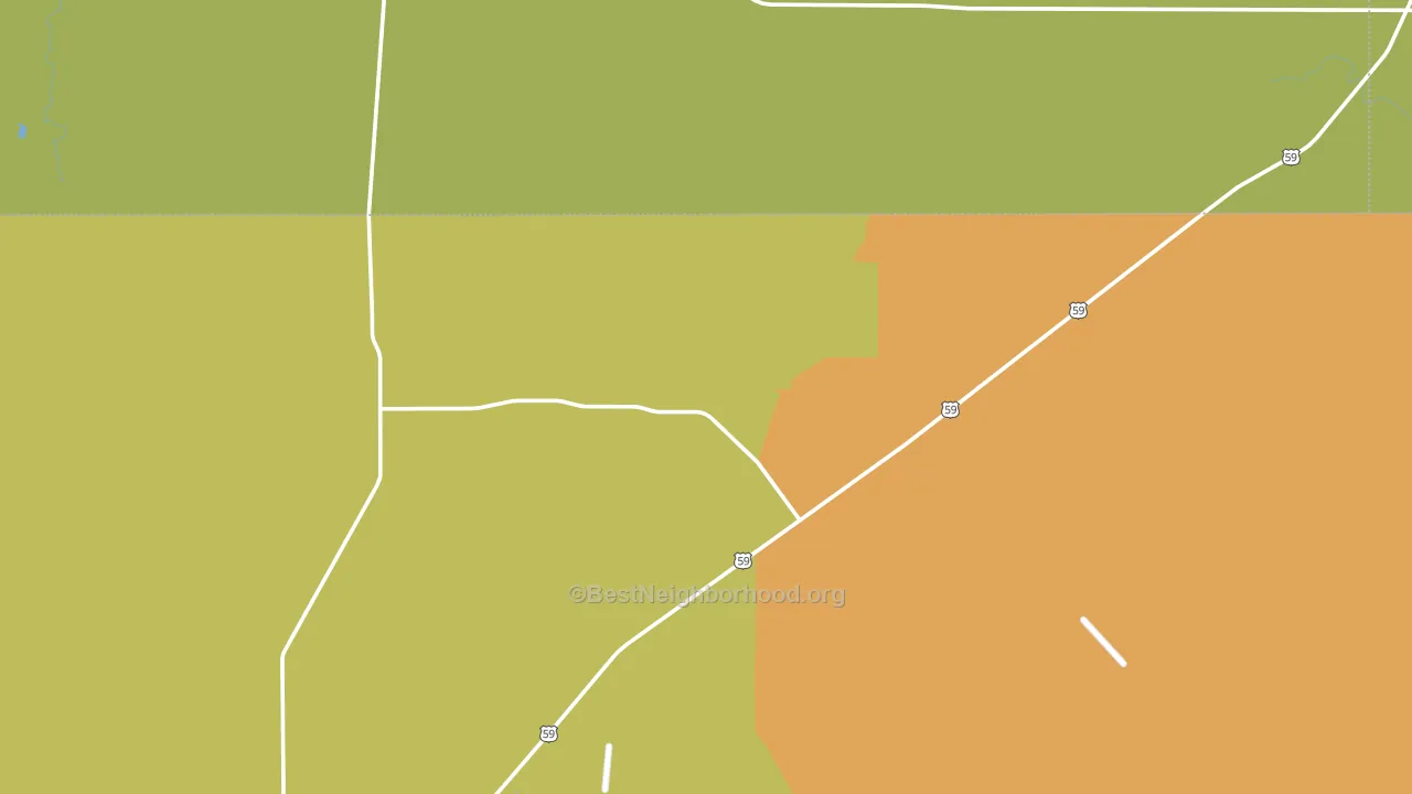 Seven Sisters, TX block-group voter-turnout map