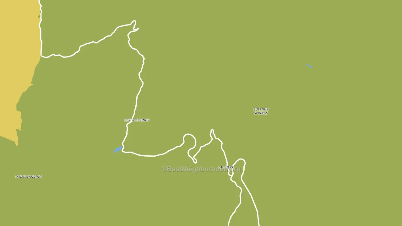 Seven Springs, NM block-group voter-turnout map