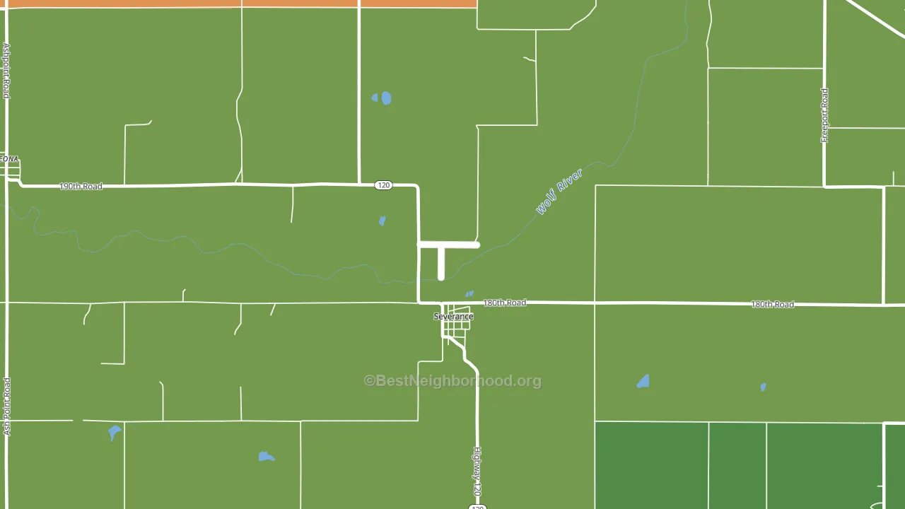 Severance, KS block-group voter-turnout map