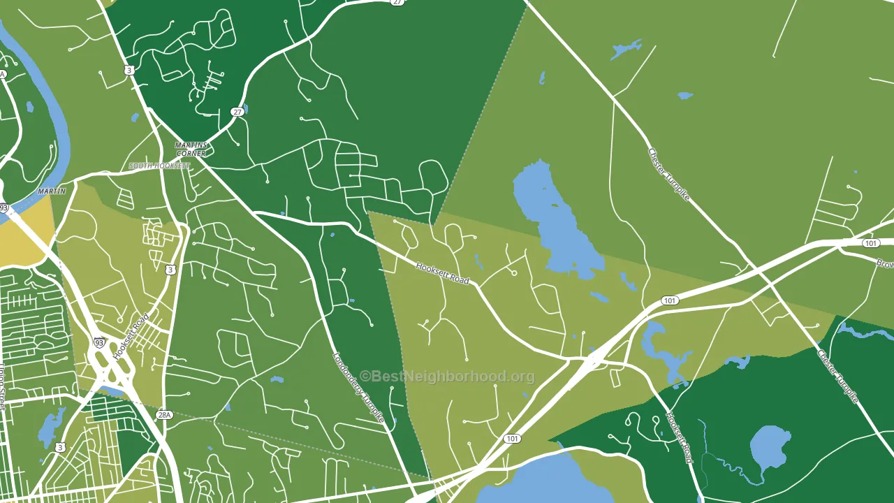 Severance, NH block-group voter-turnout map