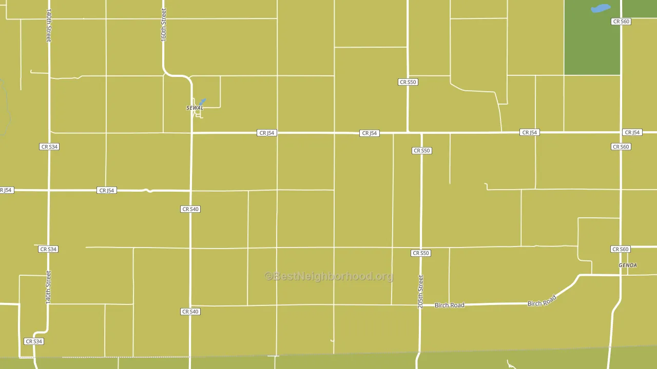 Sewal, IA block-group voter-turnout map