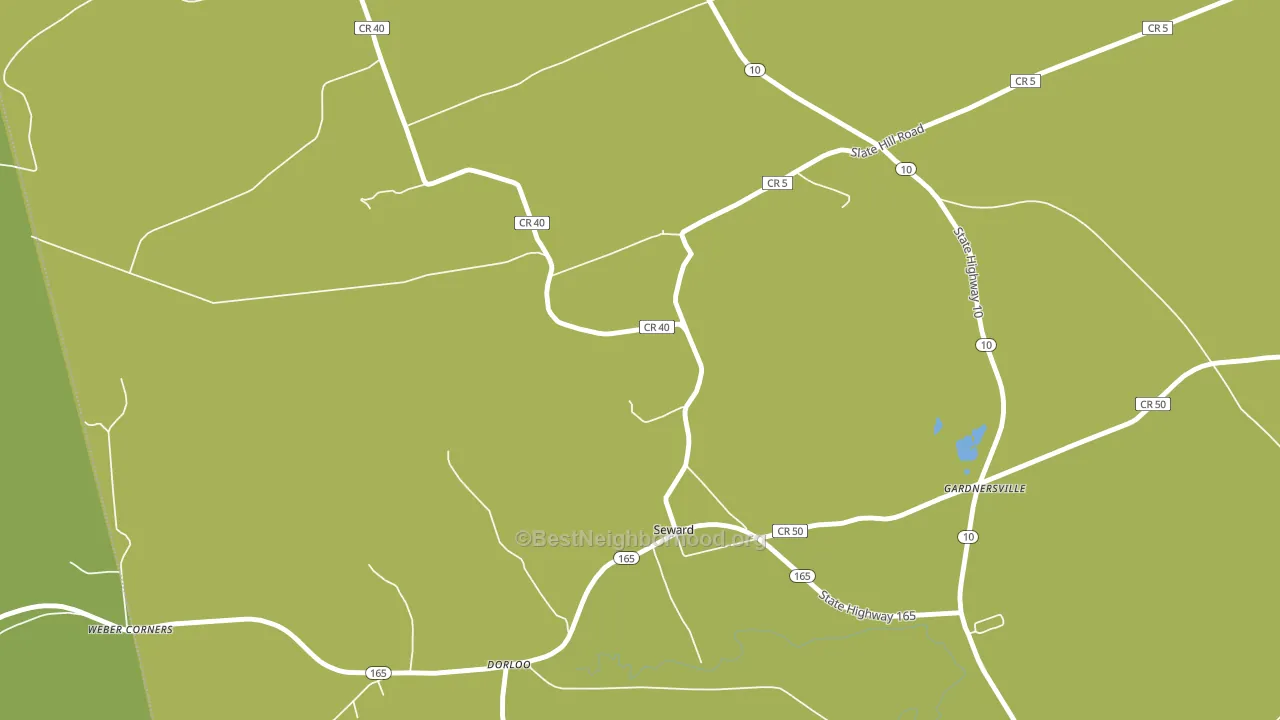 Seward, NY block-group voter-turnout map