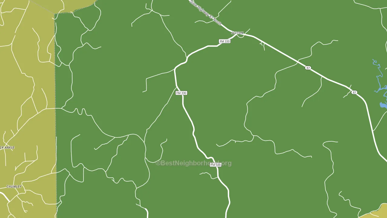 Sexton, TX block-group voter-turnout map