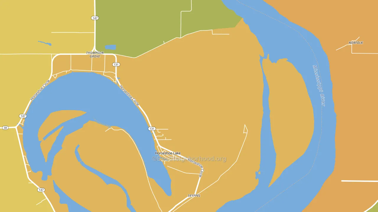 Seyppel, AR block-group voter-turnout map