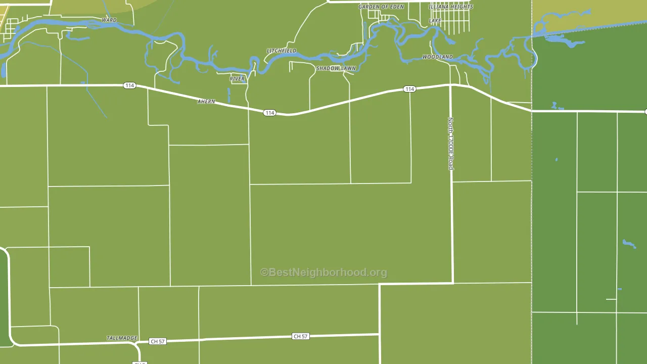 Shadow Lawn, IL block-group voter-turnout map