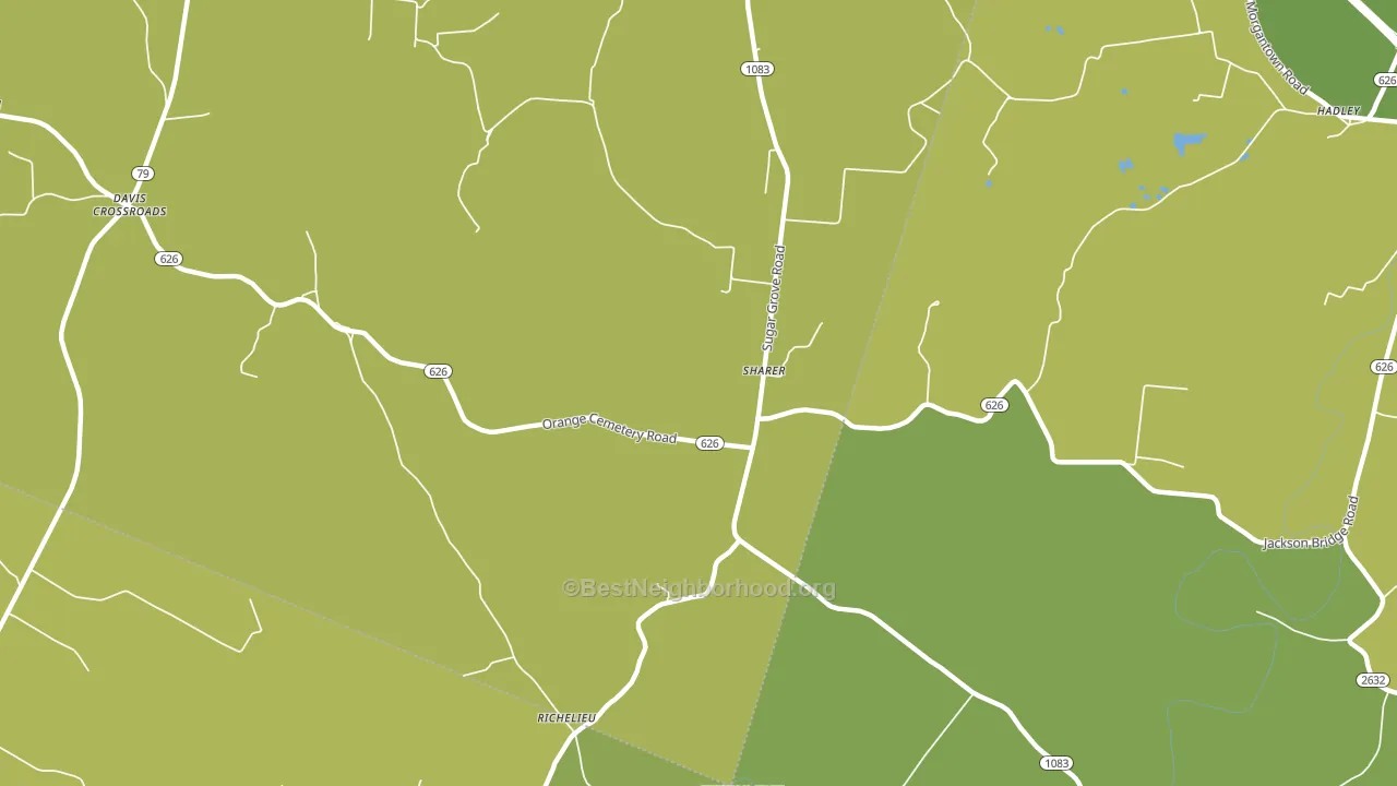 Sharer, KY block-group voter-turnout map