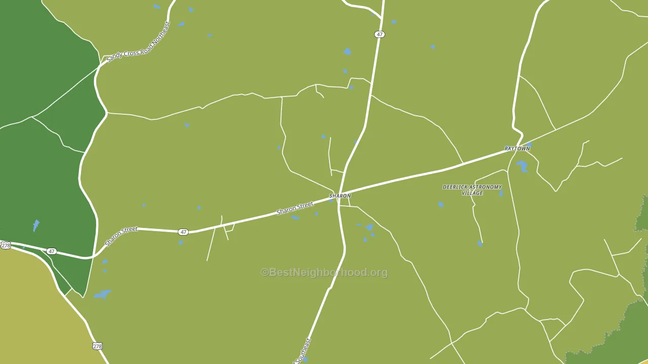 Sharon, GA block-group voter-turnout map