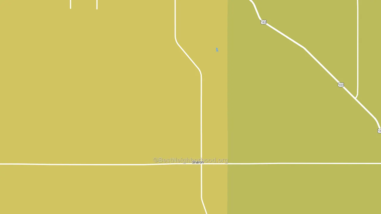 Sharon, OK block-group voter-turnout map